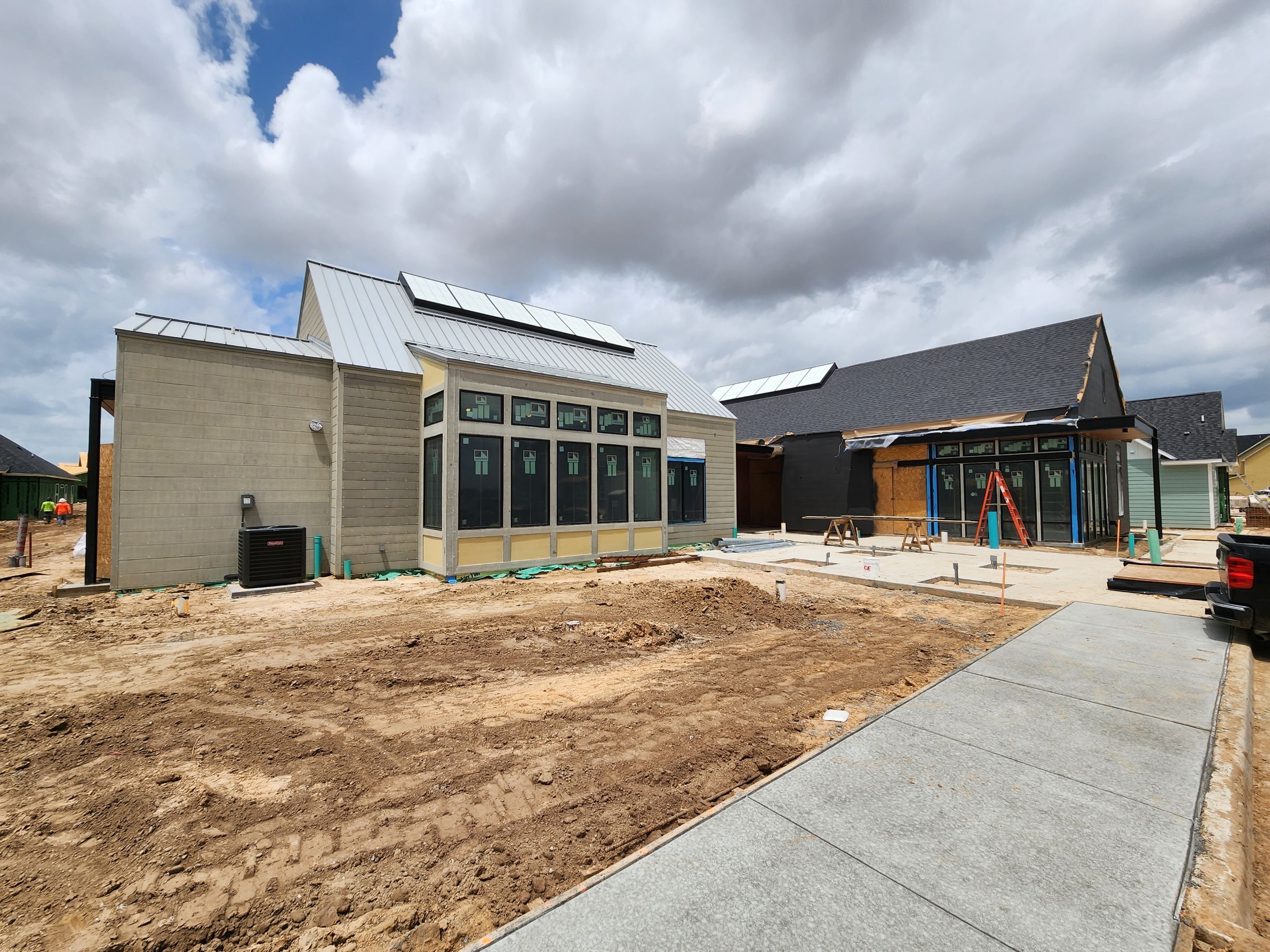 Completed retail shell building